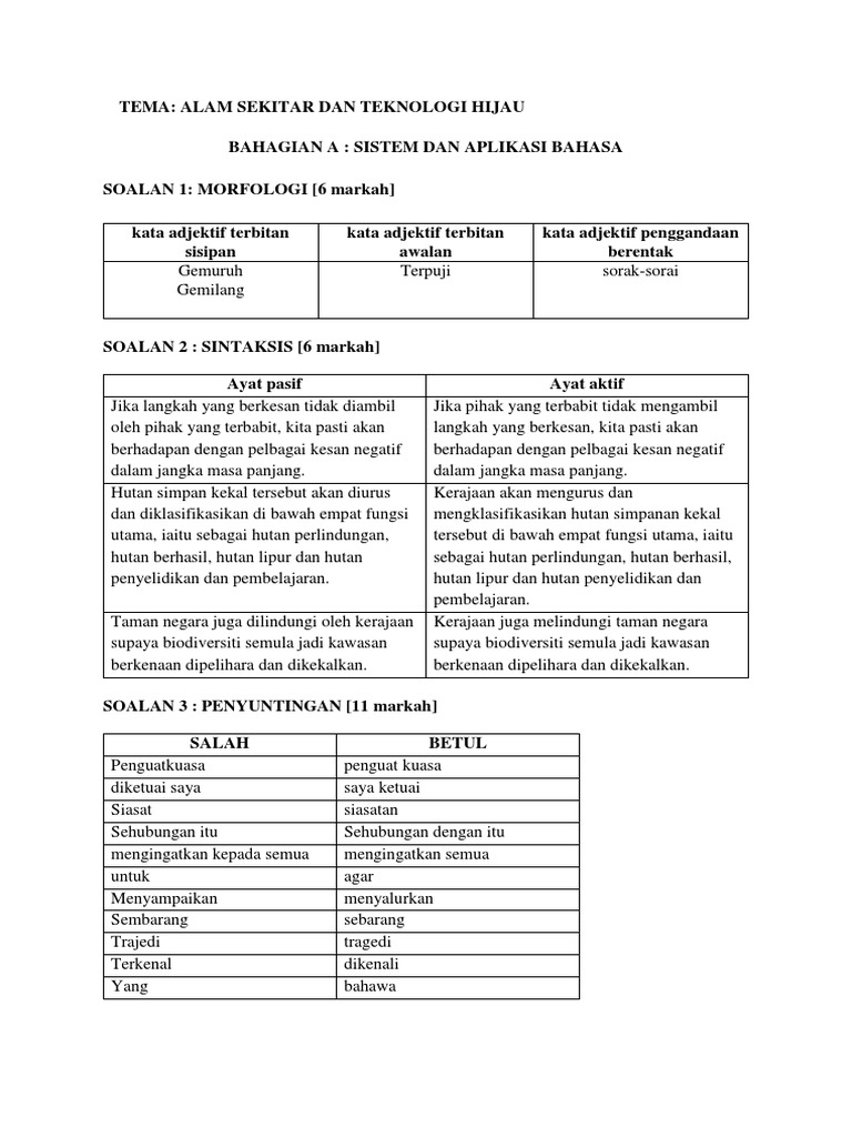 017 Skema Modul OASIS BM SPM Kertas 2-38-44 | PDF