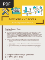 Knowledge and The Knower 3 - Methods and Tools 2