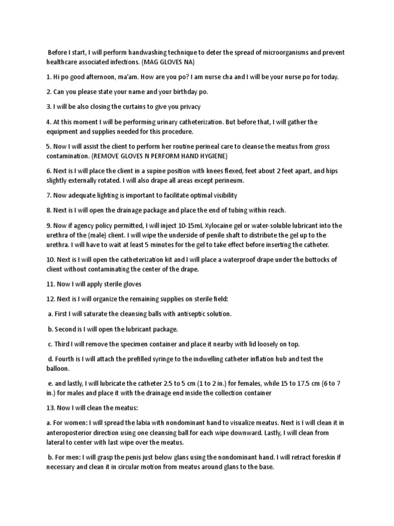 Retdem Catheterization PDF Catheter Hand Washing