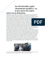 Tema 2 Los Derechos Del Detenido Segun Nuestro Ordenamiento Juridico y Su Tramitacion Por Parte Del Sujeto Activo en La Detencion