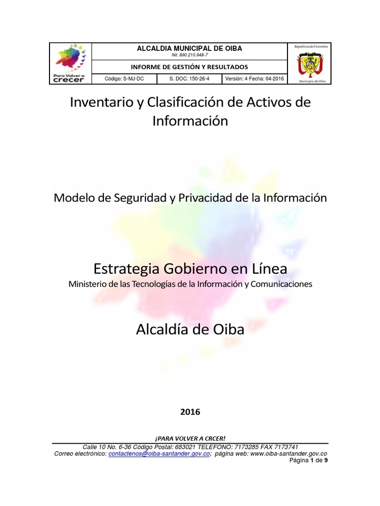Registro 2520de 2520activos 2520de 2520informaci 25C3 25B3n | PDF ...