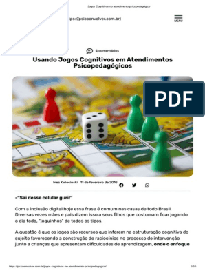 PDF) Processos cognitivos no Jogo de Xadrez.