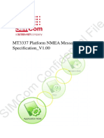 MT3337 Platform NMEA Message Specification V1.00