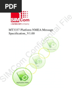 MT3337 Platform NMEA Message Specification V1.00