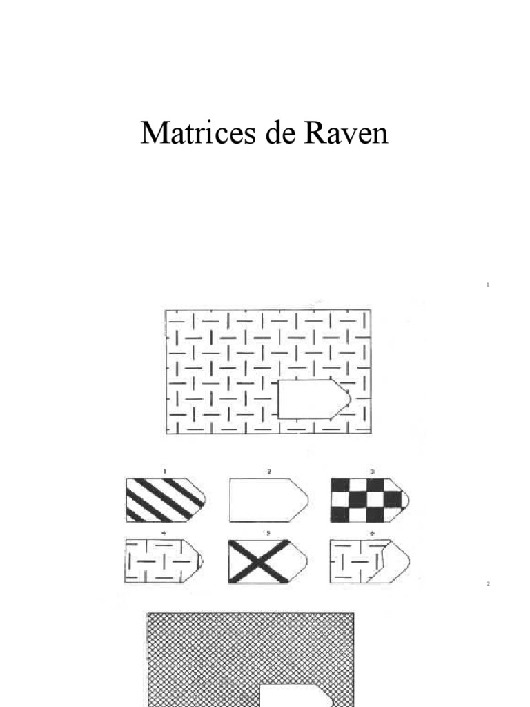 Matrices de Raven PDF
