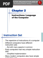 Chapter 2 Instructions Language of The Computer