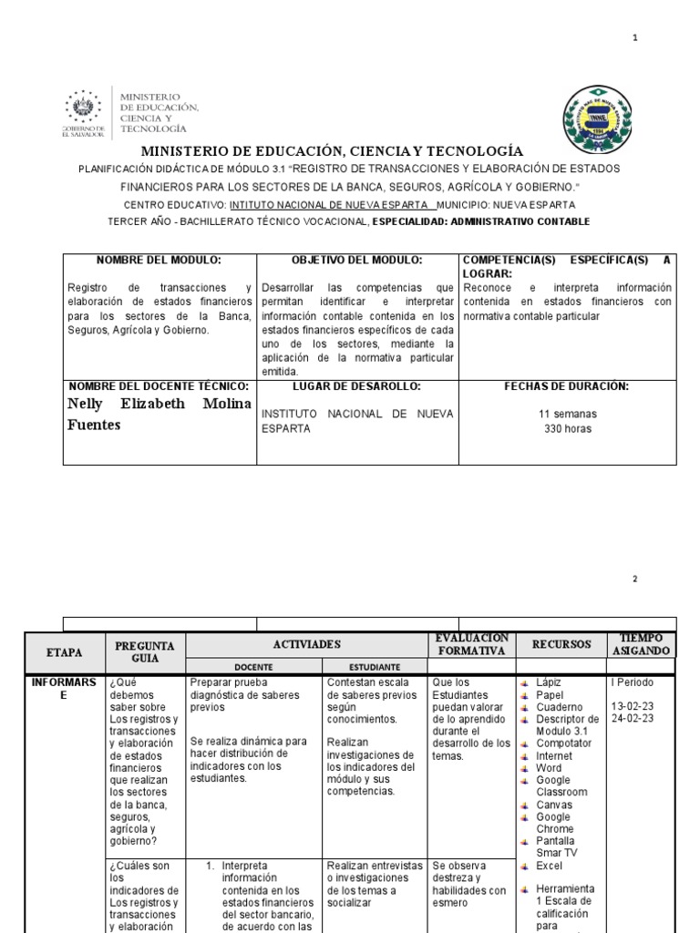 1-Etapa de Informarse | PDF | normas internacionales de INFORMACION ...