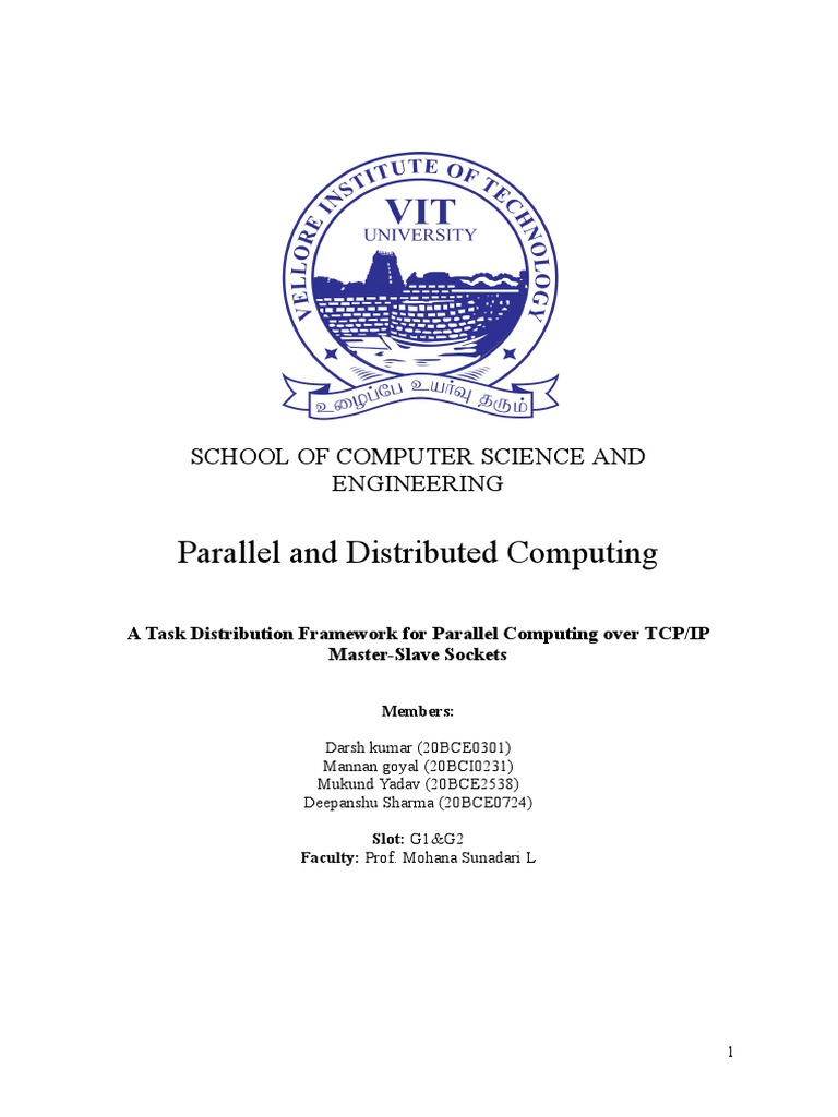 Pdc final document pdf parallel computing computer cluster
