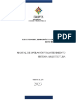 Manual O.M. Sistema Arquitectura v.1.2
