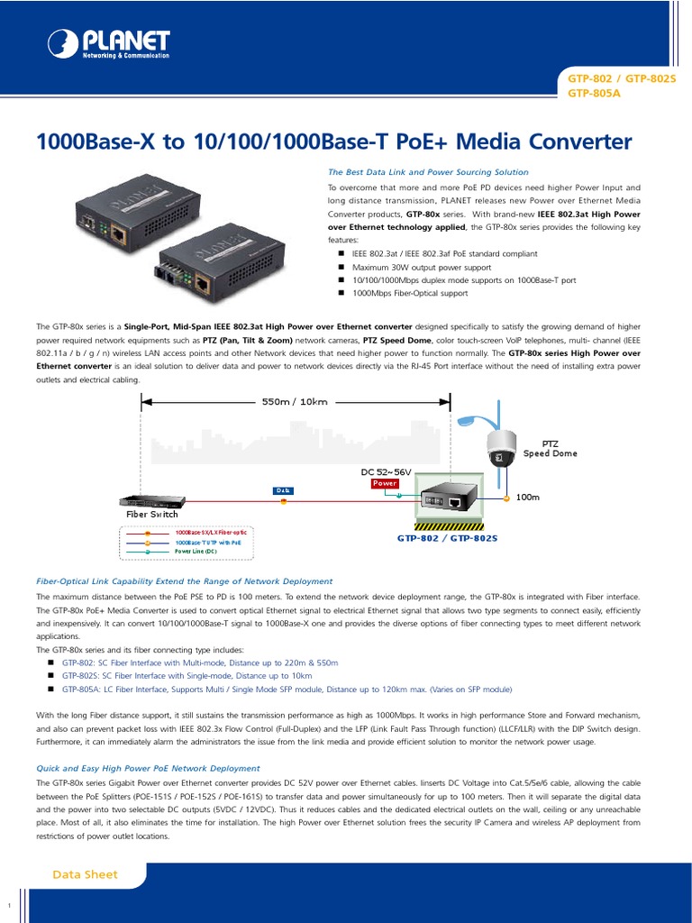 Planet SFP Module | PDF | Computer Network | Ethernet