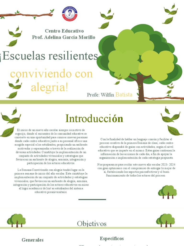 Semana de Convivencia Escolar 2023 | PDF | Aprendizaje | Tolerancia