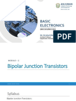 Basic Electronics (BBEE103/BBEE203) - Bipolar Junction Transistors (Module 2)