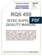RQS 450 RITEC SUPPLIER QUALITY MANUAL Rev J