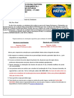 Instituto Divina Pastora Ensino Fundamental I Rotina de Estudos (04 A 06/09/2023) - 3º ANO Matutino