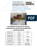 Instructivo - Extracción de Líquidos Acumulados de La Poza de Contención Del Almacen de Sustancias Quimicas - CH Shagua