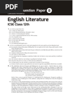 ISCLiterature in English 12 SQP 8