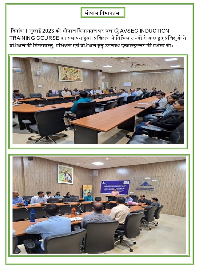 Avsec Induction Training Course PDF