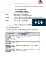 Informe Mensual de Docente