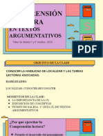 CL en Textos Argumentativos - LOCALIZAR