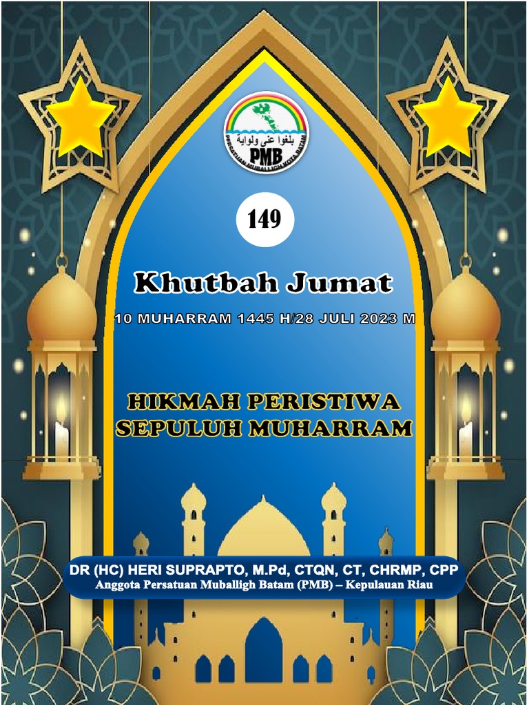 149 Khutbah Jumat Hikmah Peristiwa Sepuluh Muharram 10 Muharram