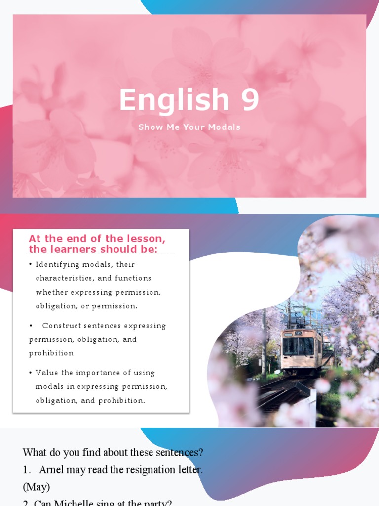 Understanding Modal Verbs in English | PDF | Sentence (Linguistics) | Verb