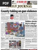 County Taking On Gun Violence: at Record Low