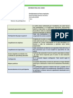 Informe Final de La Certificación 2