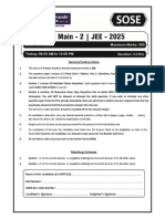 VMC - SOSE - JEE 2025 - Main-1 Paper