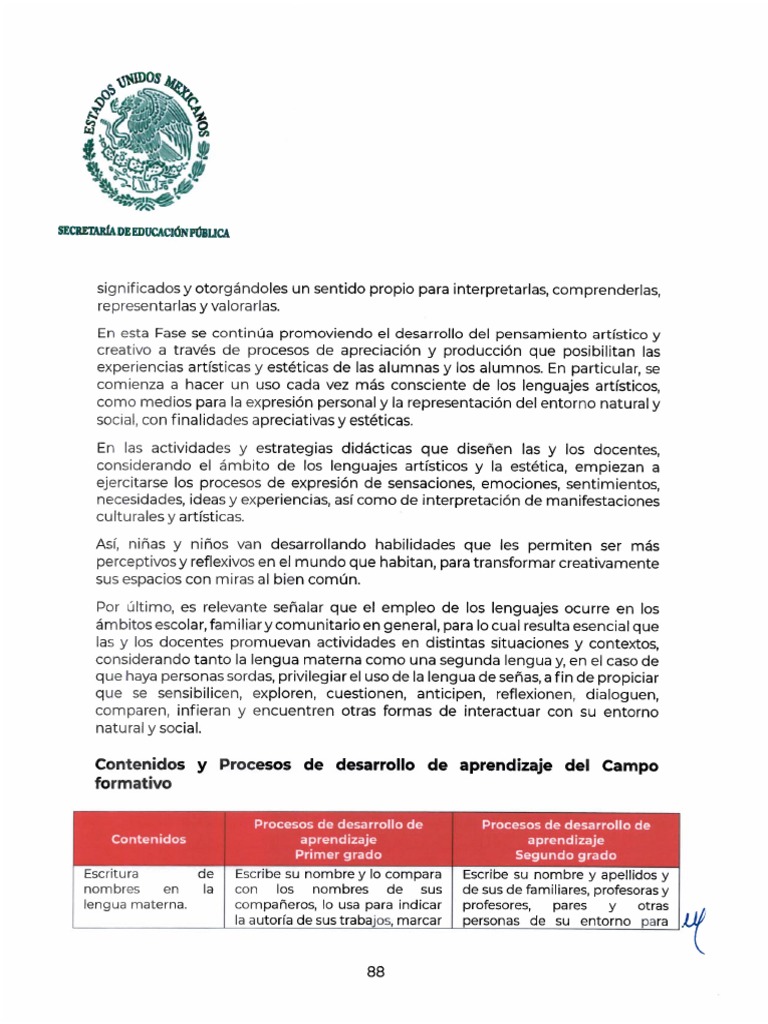 Fase 3 - Contenidos y PDA - Lenguajes | PDF