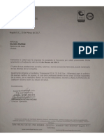 Certificado laboral - Aseos la perfección