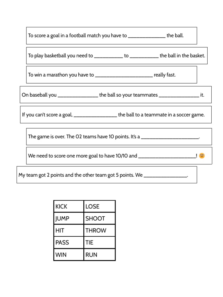 SportsWORKSHEET (Slips Sentence) PDF