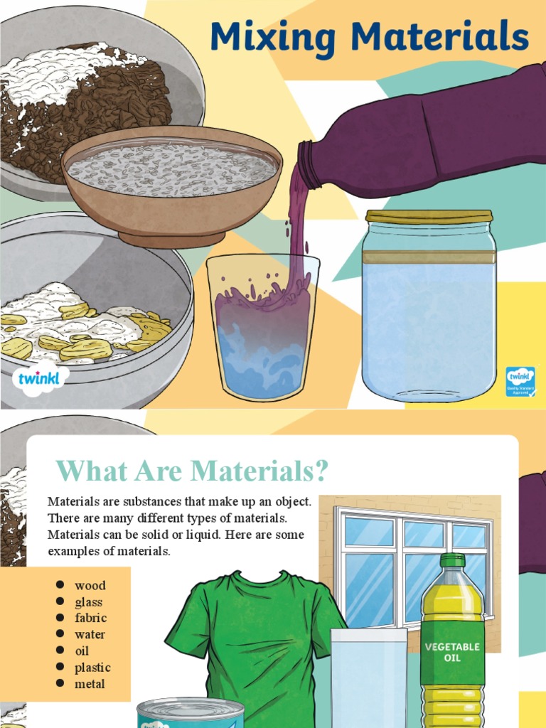 Mixing Materials: Liquids and Solids | PDF | Language Arts & Discipline ...