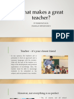 What Makes A Great Teacher