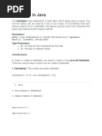 Hashtables in Java Programming