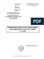 Progressions Annuelles 1er Cycle 2022 2023