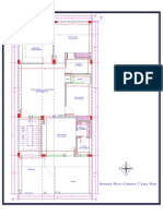 Ground Floor Column C-Line Plan