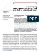 Offshore Freshened Groundwater in The Pearl River Estuary and Shelf As A Signi Ficant Water Resource
