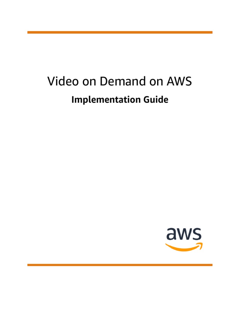 Video On Demand PDF Amazon  Services Command Line Interface