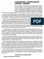 Manual de Fluorterapia - Prefeitura de Curitiba - Resumo