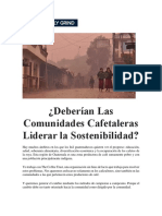 Deberían Las Comunidades Cafetaleras Liderar La Sostenibilidad