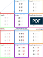 Written Division Maths 1 EMW