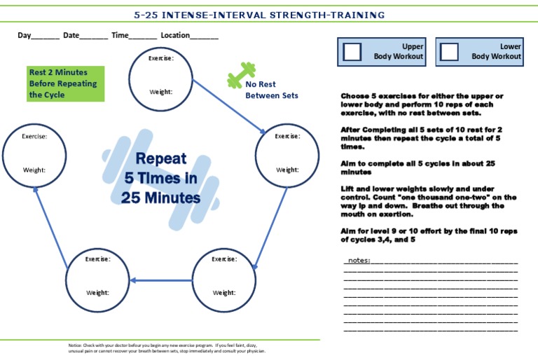 5x25 Bill Phillips Interval Strength Training PDF Strength Training