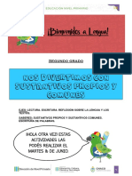 Actividades de 2° grado- sustantivos propios y comunes