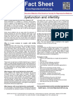 Sexual Dysfunction and Infertilty Factsheet