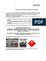 Boletin Ta c Cnico Nao 13 Gas Licuado de Petroleo