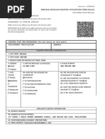 Renewal Regular Passport Application Form (Adult)