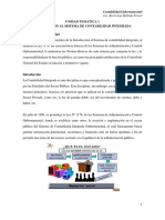 U1. Introducción Al Sistema de Contabilidad Integrada