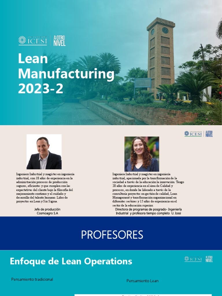 Implementación de Lean Manufacturing 2023 | PDF | Lean Manufacturing ...