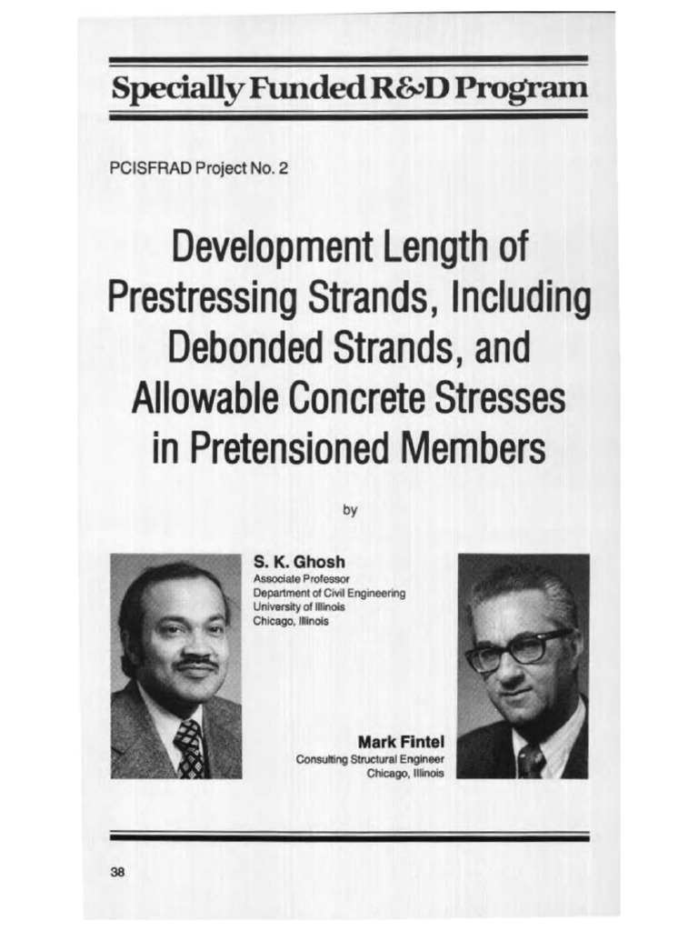 Development Length of Prestressing Strands | PDF