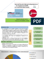 Analisis de Los Poster Del Area de Enfermeria Respiratoria en Los Congresos de Separ en Periodo Determinado